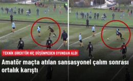 Amatör maçta atılan sansasyonel çalım sonrası ortalık karıştı