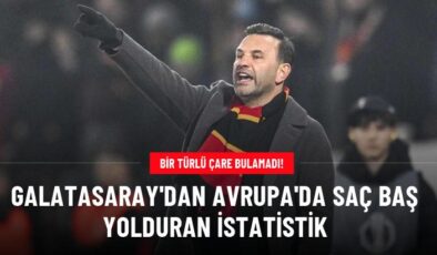 Galatasaray’dan Avrupa’da saç baş yolduran istatistik