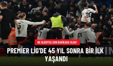 Premier Lig’de 45 yıl sonra bir ilk yaşandı