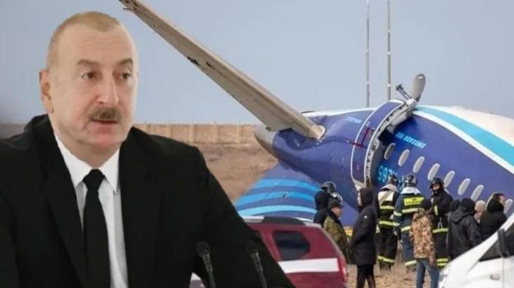 Tazminat istedi! Aliyev, Azerbaycan uçağının neden düştüğünü açıkladı