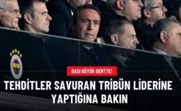 Tehditler savuran tribün liderine yaptığına bakın