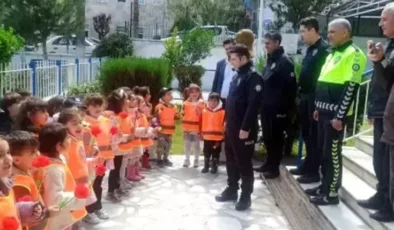 Anaokulu Öğrencileri Polis Haftası Kapsamında Emniyet Amirliği’ni Ziyaret Etti